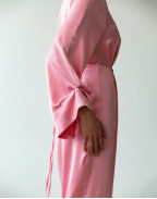 Рокля кимоно в бебешко розово