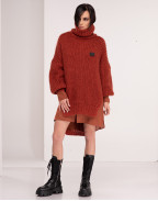Пуловер COLETTE в цвят теракота