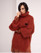 Пуловер COLETTE в цвят теракота