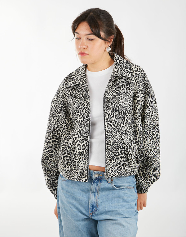 Късо яке LEOPARD BOMBER