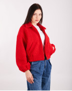 Късо яке SUZY BOMBER RED