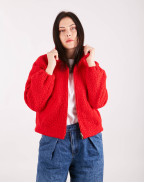 Късо яке SUZY BOMBER RED