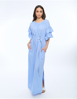 Ленена рокля ROSALINE LIGHTBLUE