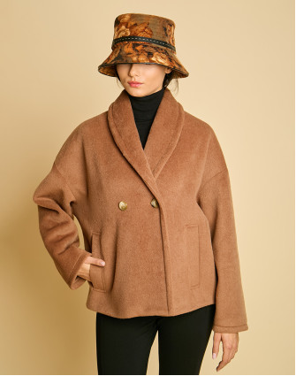 Вълнено късо палто GABRIEL BROWN Вълнено късо палто GABRIEL BROWN