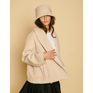 Вълнено късо палто GABRIEL ECRU