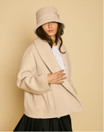 Вълнено късо палто GABRIEL ECRU Вълнено късо палто GABRIEL ECRU