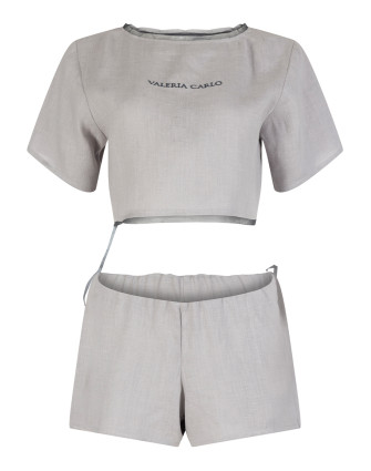 Ленен сет GREY