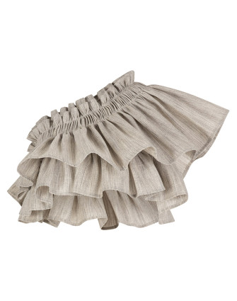 Ленен топ RUFFLE SAND