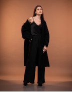 Плисиран панталон DINA NERO