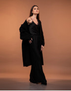 Плисиран панталон DINA NERO