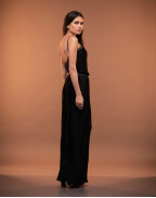 Плисиран панталон DINA NERO