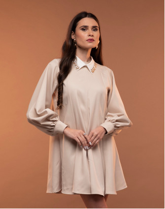 Рокля KALIA BEIGE