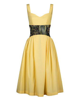 Рокля BUTTER YELLOW MIDI