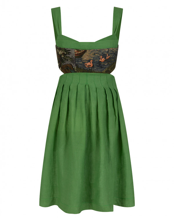 Зелена рокля FOREST
