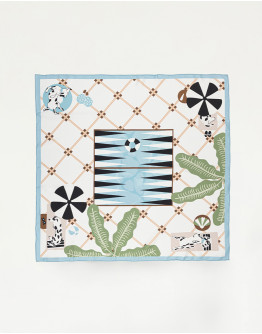 Копринен шал BACKGAMMON