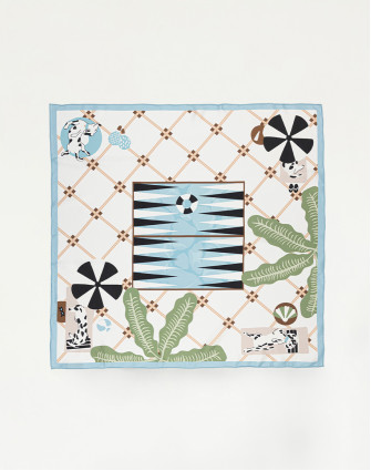 Копринен шал BACKGAMMON